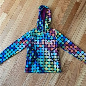 Love this hoodie!  Girls Burton full zip.